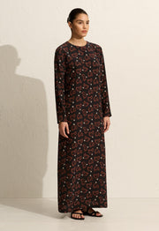 Long Sleeve Column Dress - Casablanca - Matteau